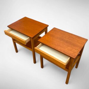 Vintage bedside tables from Sweden, 1950s