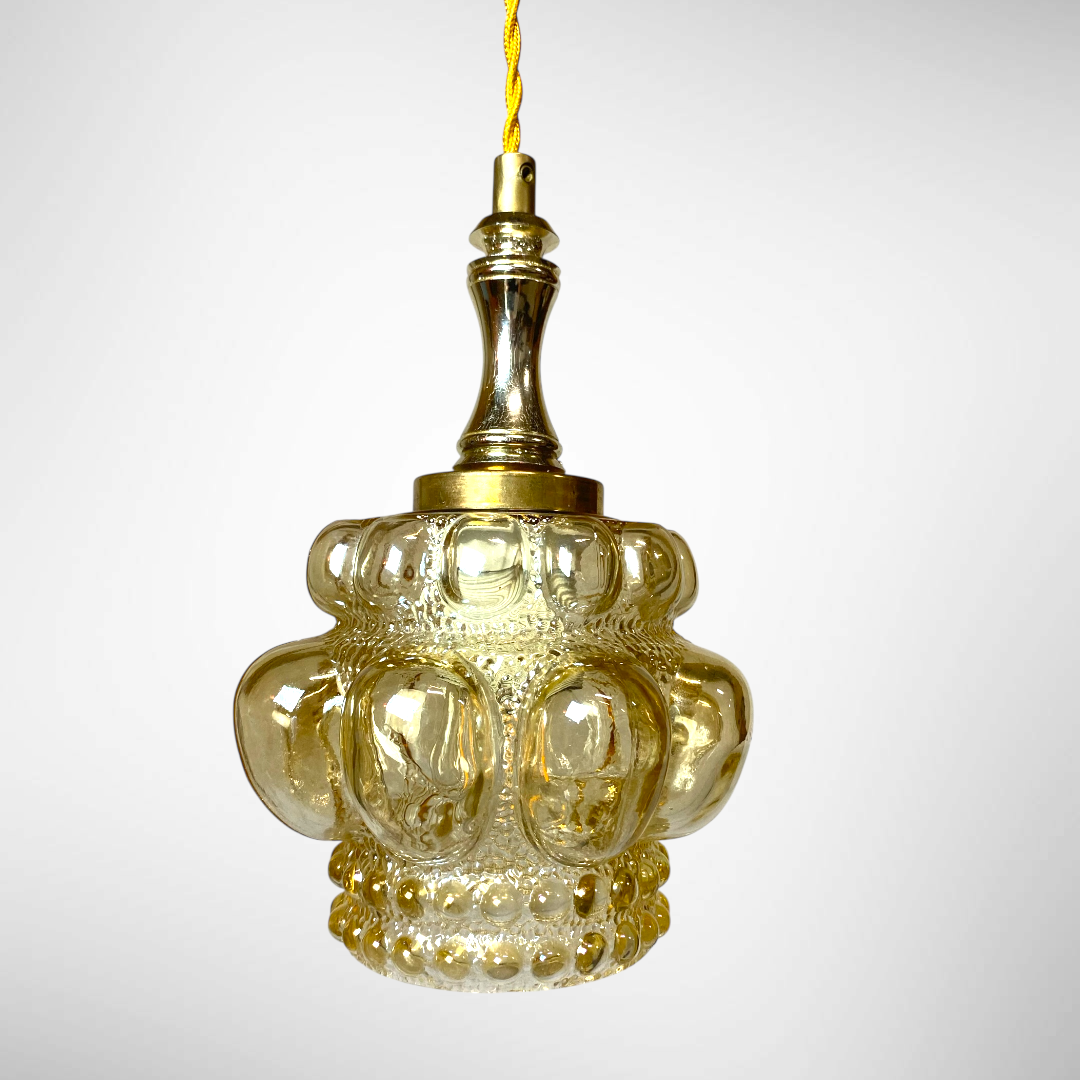 Vintage glass pendant light Vintage glass pendant light from Scandinavia