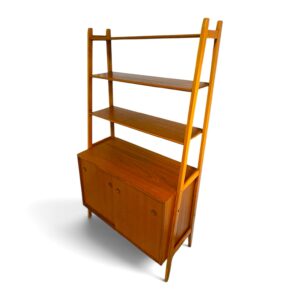 Vintage teak boekenkast uit de jaren 50/60